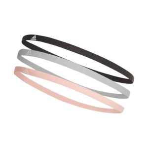 Adidas elastische haarbanden 3 stuks unisex zwart/grijs/licht roze