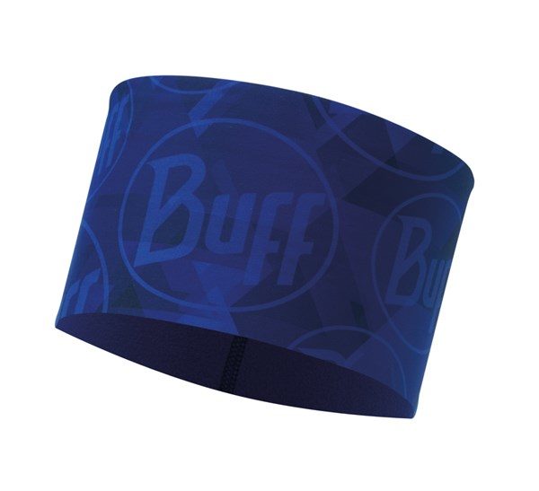 Buff Tech Fleece Headband Tip Logo Blue