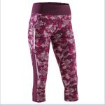 Kalenji Driekwartbroek voor jogging Run Dry+ Camo roze