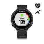 Garmin GPS-horloge met hartslagmeting aan de pols Forerunner 235 HRM zwart/grijs