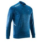 Kalenji Hardloopshirt met lange mouwen voor heren Run Warm+ blauw