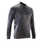 Kalenji Hardloopshirt met lange mouwen voor heren Run Warm+ grijs