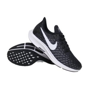 Nike Air Zoom Pegasus 35 (GS) hardloopschoenen jongens zwart/wit