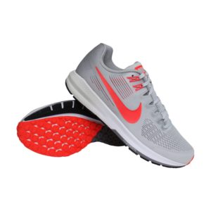 Nike Air Zoom Structure 21 hardloopschoenen heren grijs/rood