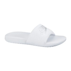 Nike Benassi JDI slippers dames wit/zilver