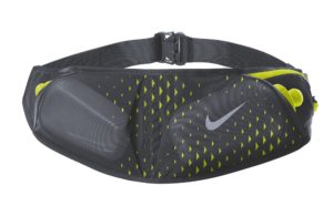Nike Double Pocket Flask belt 20oz antraciet/lime