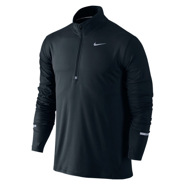 Nike Dri-Fit Element half zip hardloopsweater heren zwart