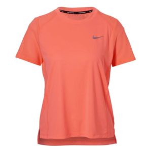 Nike Dri-Fit Miler hardloopshirt dames koraalroze