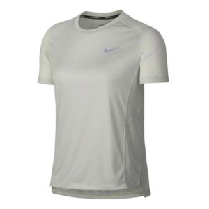 Nike Dri-Fit Miler hardloopshirt dames mint groen