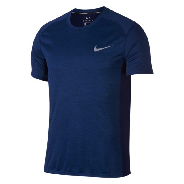 Nike Dry Miler hardloopshirt heren donker blauw