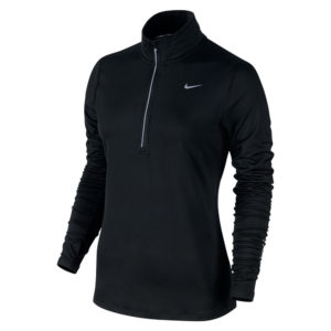 Nike Element half zip hardloopsweater dames zwart