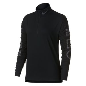 Nike Element hardloopsweater dames zwart/grijs