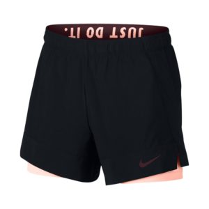 Nike Flex 2-in-1 trainingsshort dames zwart/roze