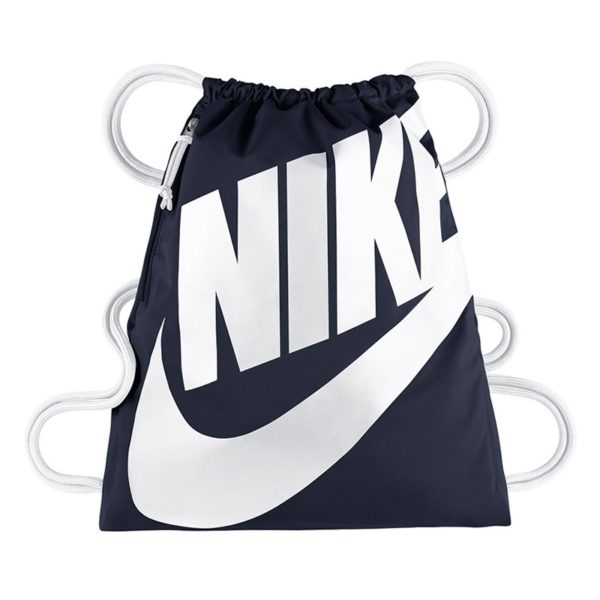 Nike Heritage nylon tasje marine/wit