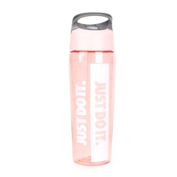 Nike Hypercharge Straw Bottle 700ml licht roze/wit/zwart