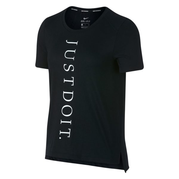 Nike Miler JDI SS shirt dames zwart/wit