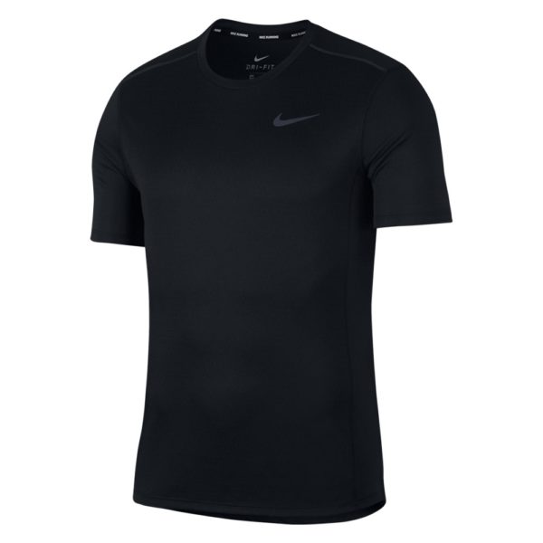 Nike Miler Tech SS hardloopshirt heren zwart