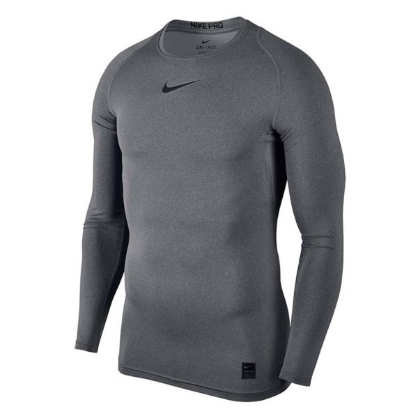 Nike Pro Cool Compressie LS heren thermoshirt grijs