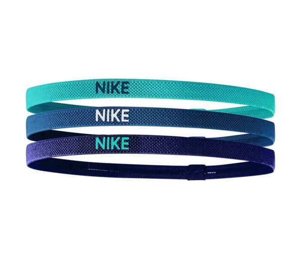 Nike elastische haarbanden 3 stuks blauw