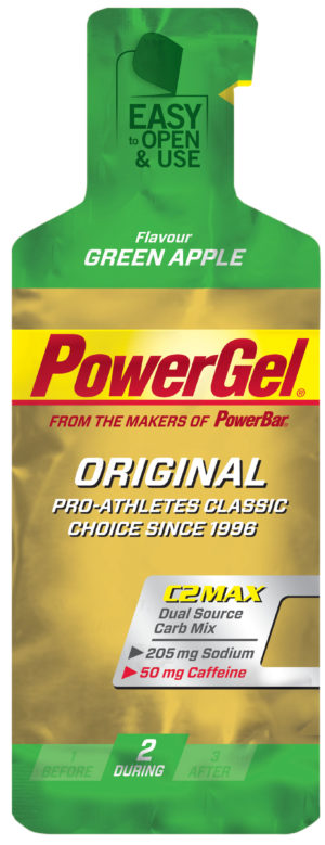 PowerBar Powergel + Cafeine Green Apple 41g