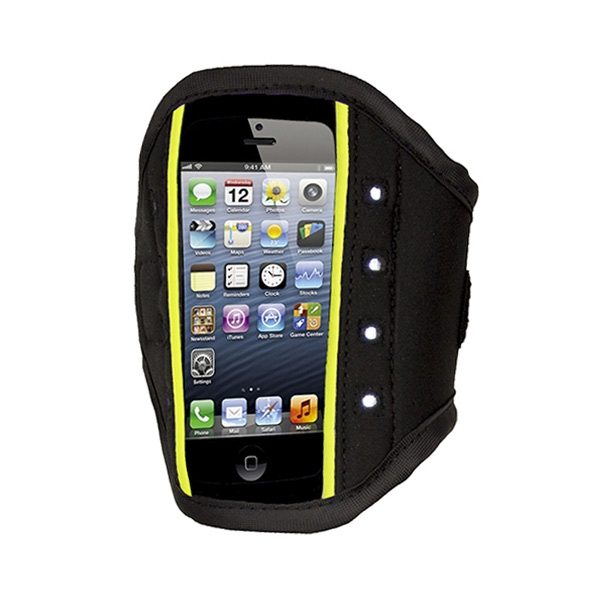 Rucanor LED smartphone houder zwart/geel