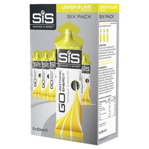 SIS 6-pack Go Isotonic Energy Gel Lemon Lime