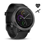 Garmin Smartwatch Vivoactive 3 met hartslagmeting aan de pols en gps zwart