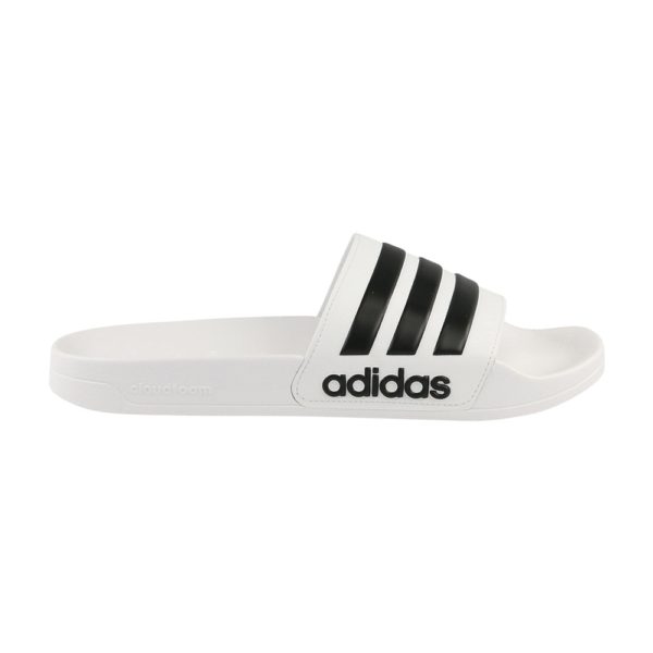 adidas Adilette Cloudfoam slippers wit/zwart