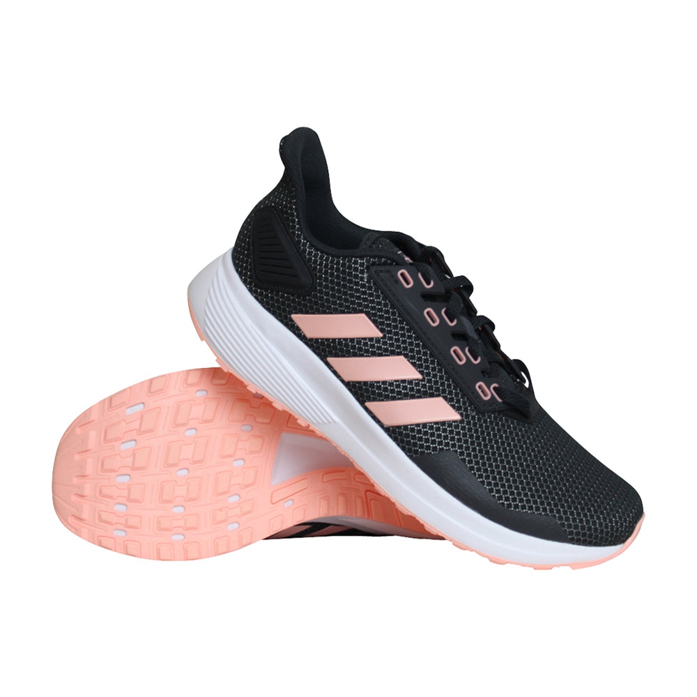 adidas Duramo 9 hardloopschoenen dames zwart/licht roze